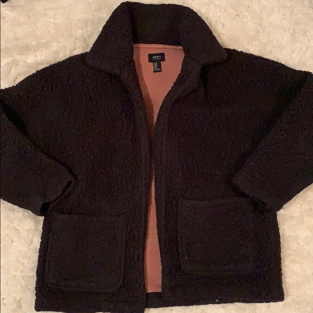 Black puffer coat